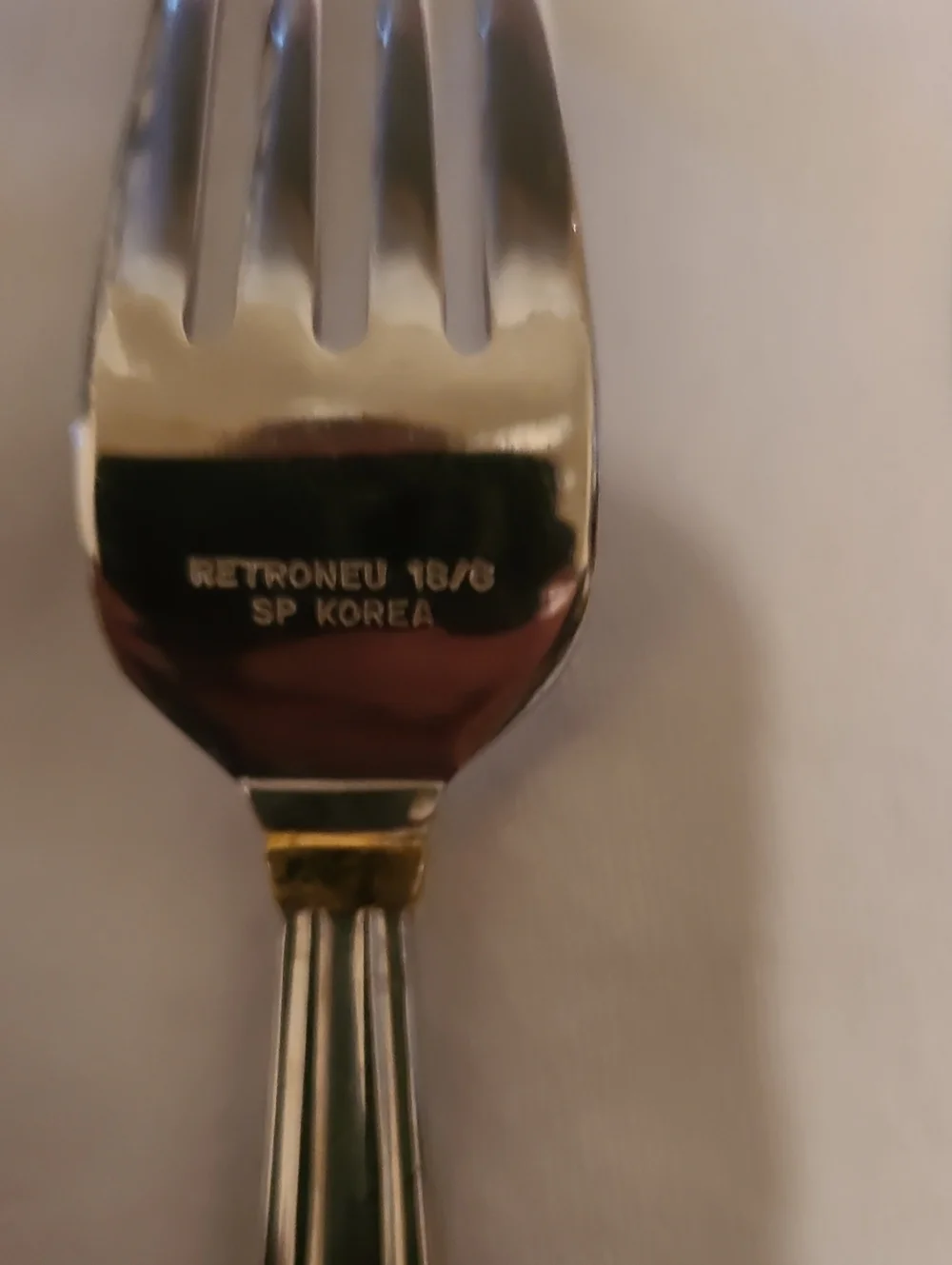 Retroneu SP Korea 18/8 Flsteware Silver Gold, 10 Pieces
